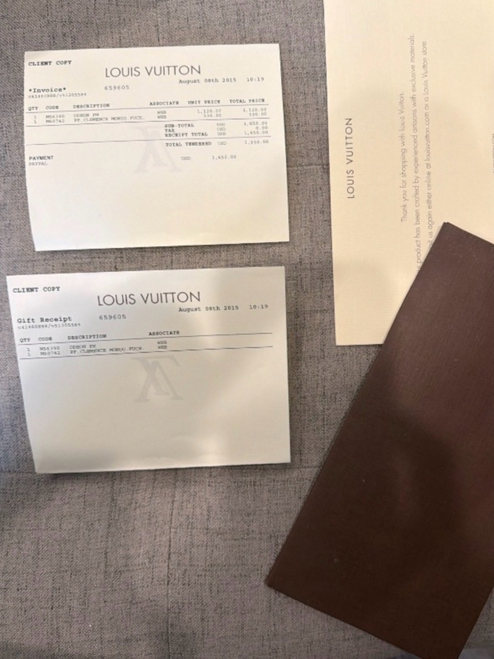 Louis Vuitton Monogram Zip Wallet - Brown and Tan - Picture 6 of 7